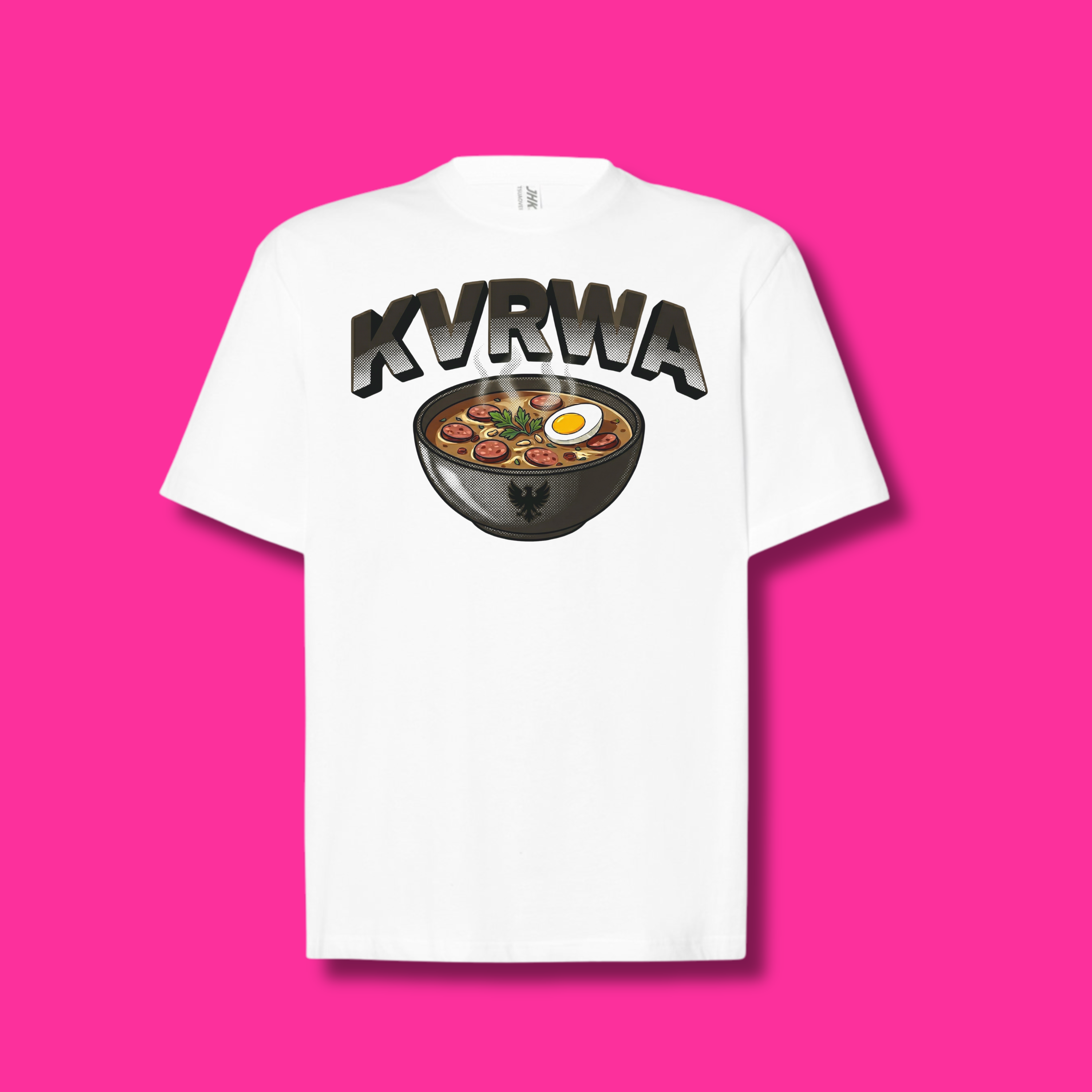 Koszulka KVRWA RAMEN Regular Tee Kolor Biały | Streetwear Kvrwa.pl