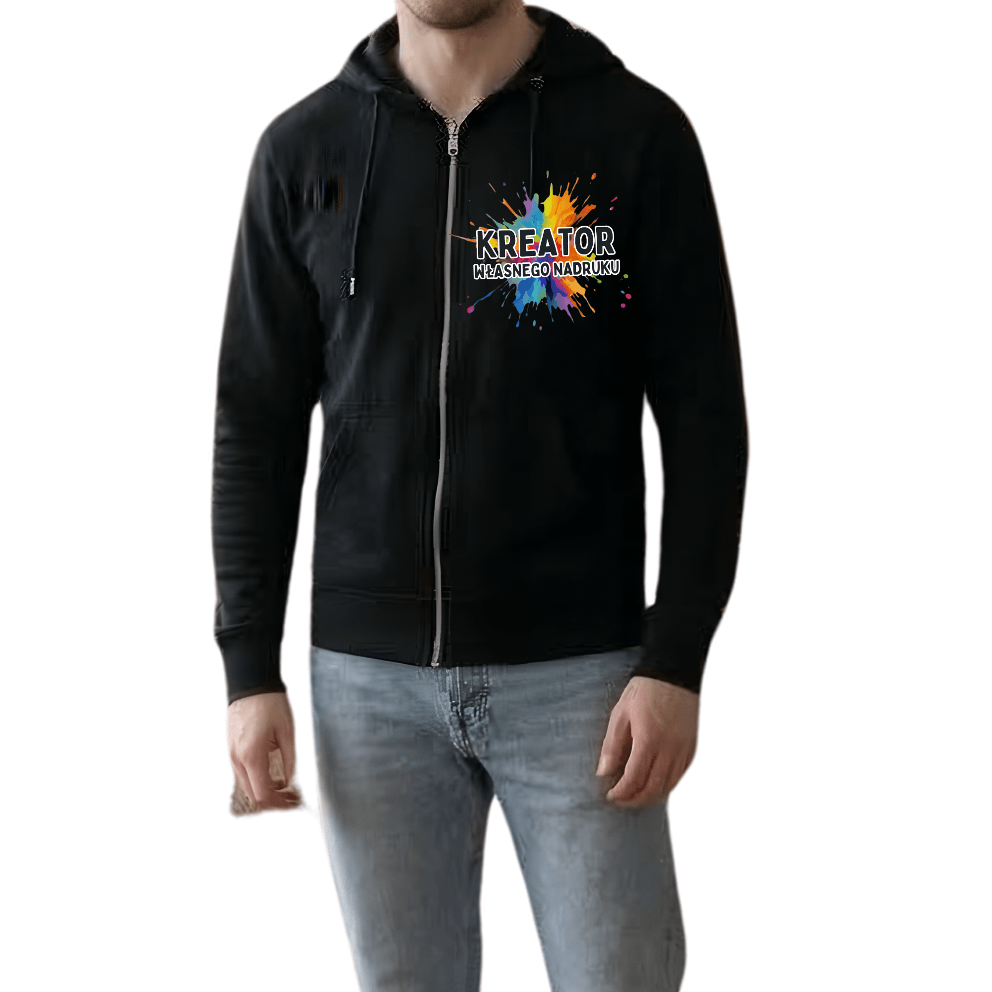 Bluza męska rozpinana bawełniana - Kreator Własnego Projektu