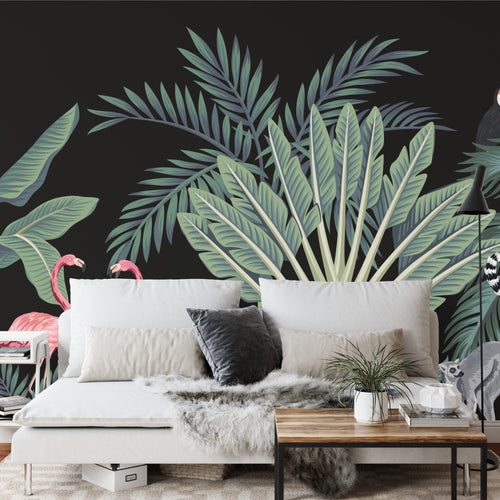 Fototapeta Egzotyczne Zwierzęta Wśród Palm