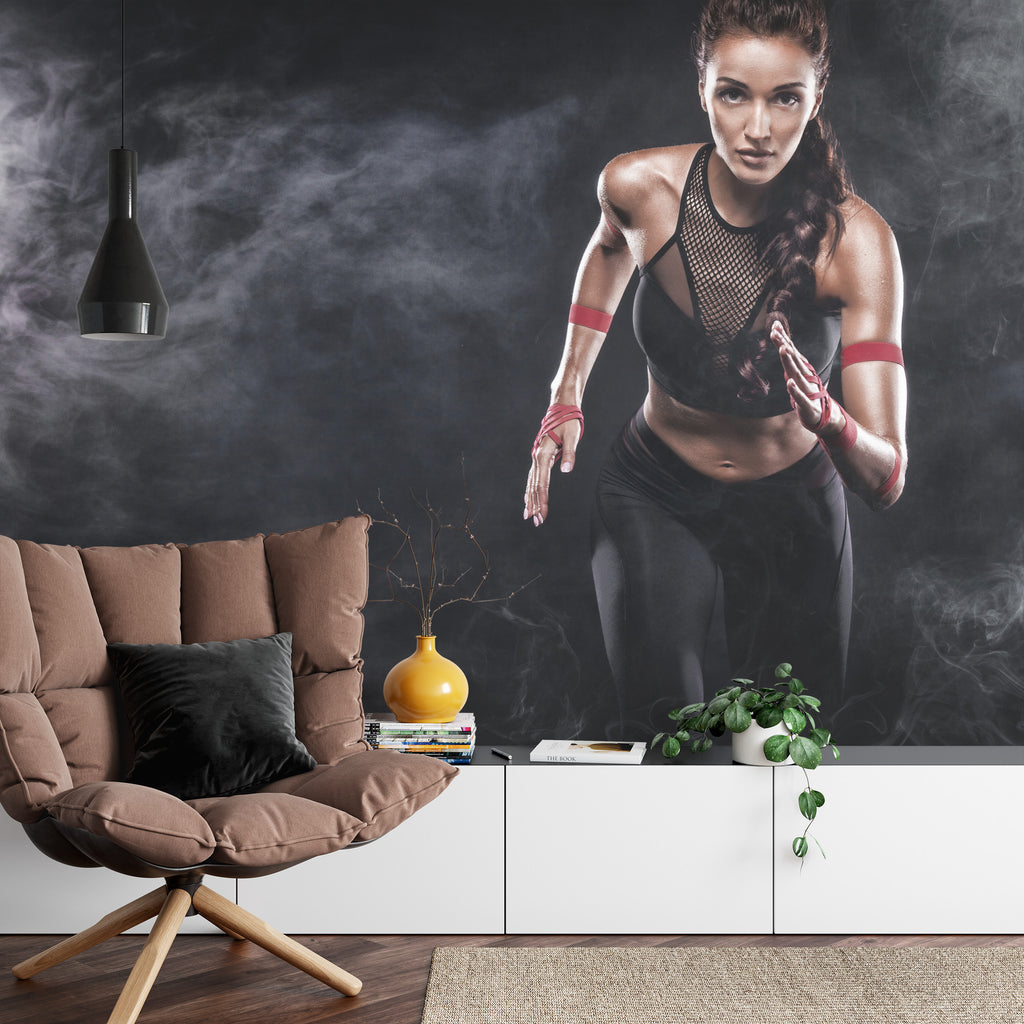 Fototapeta Wysportowana Biegaczka Motywacja 3D