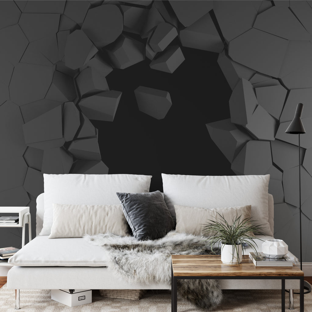 Fototapeta Dziura W Ścianie Efekt 3D
