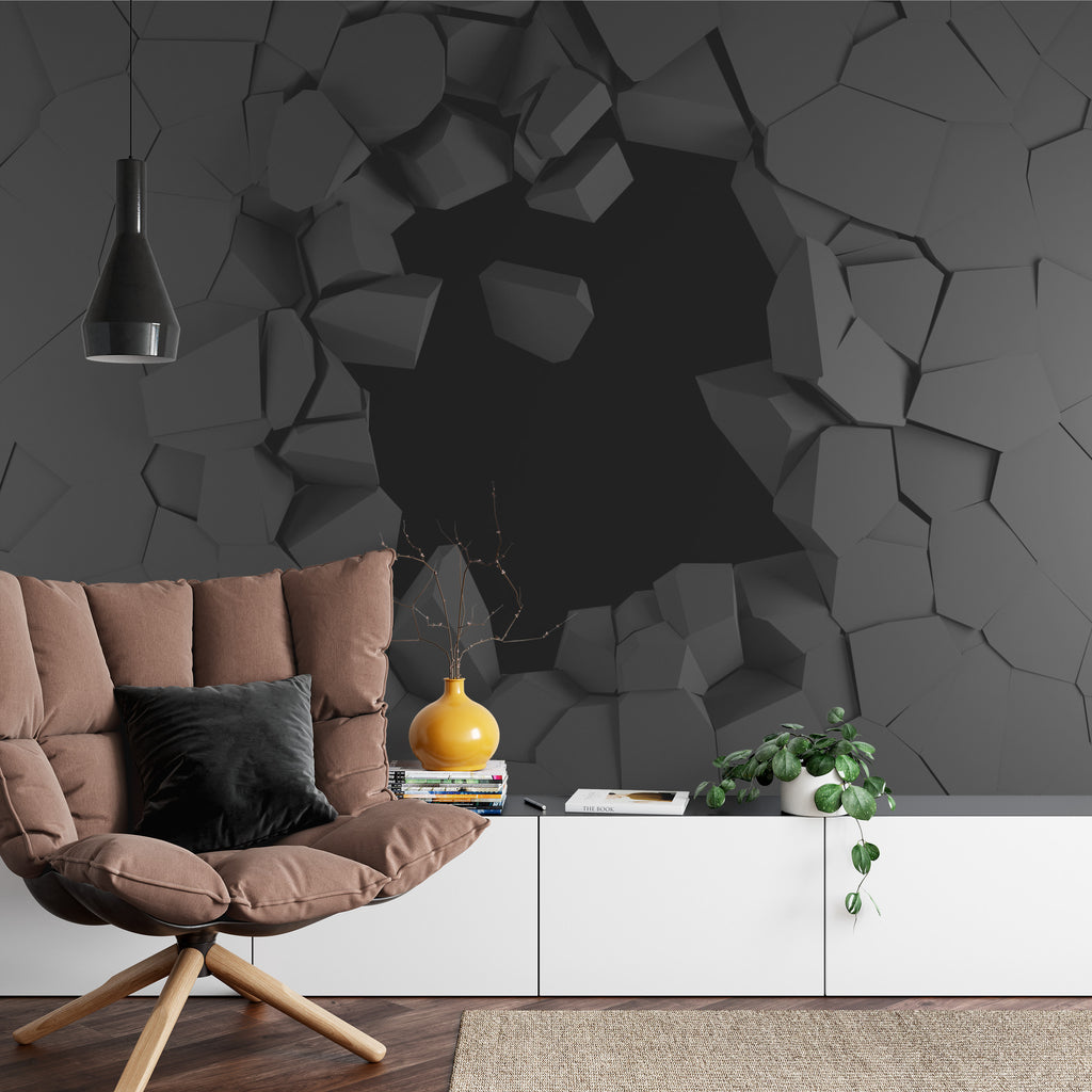 Fototapeta Dziura W Ścianie Efekt 3D