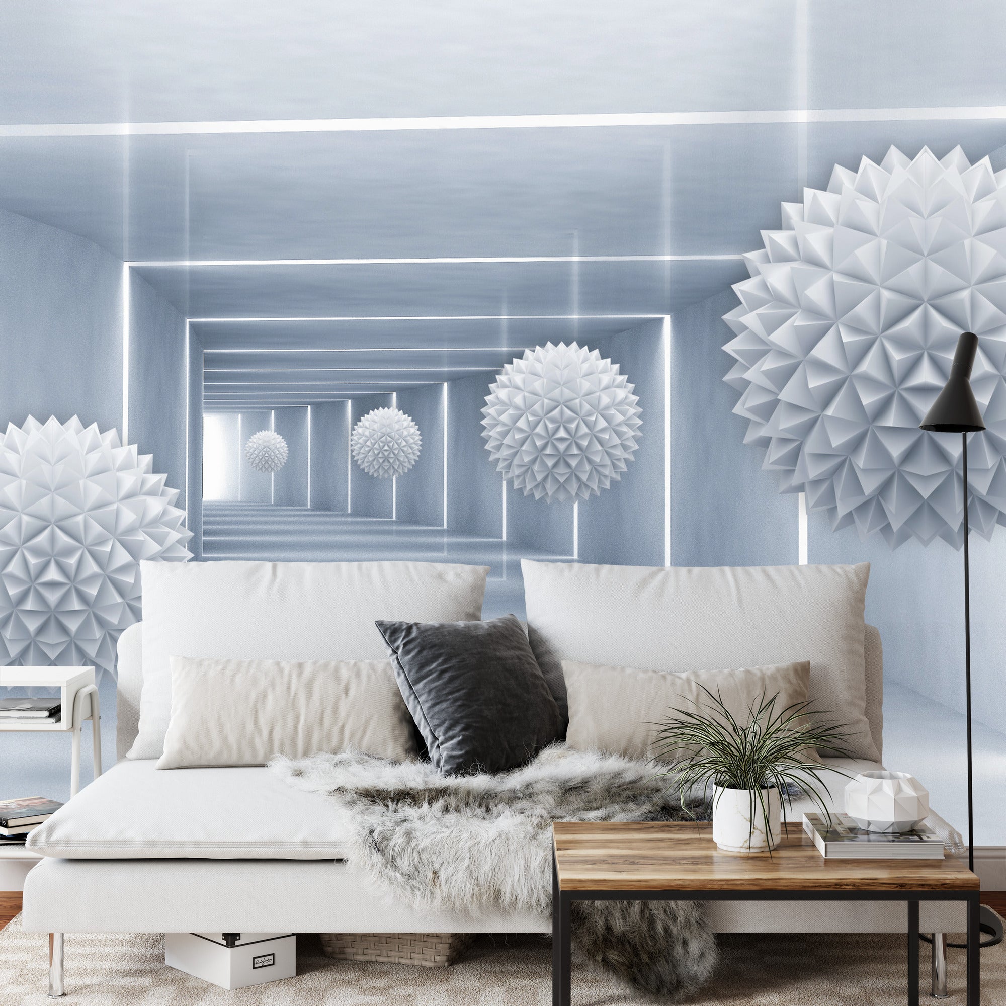 Fototapeta Kule 3D W Tunelu