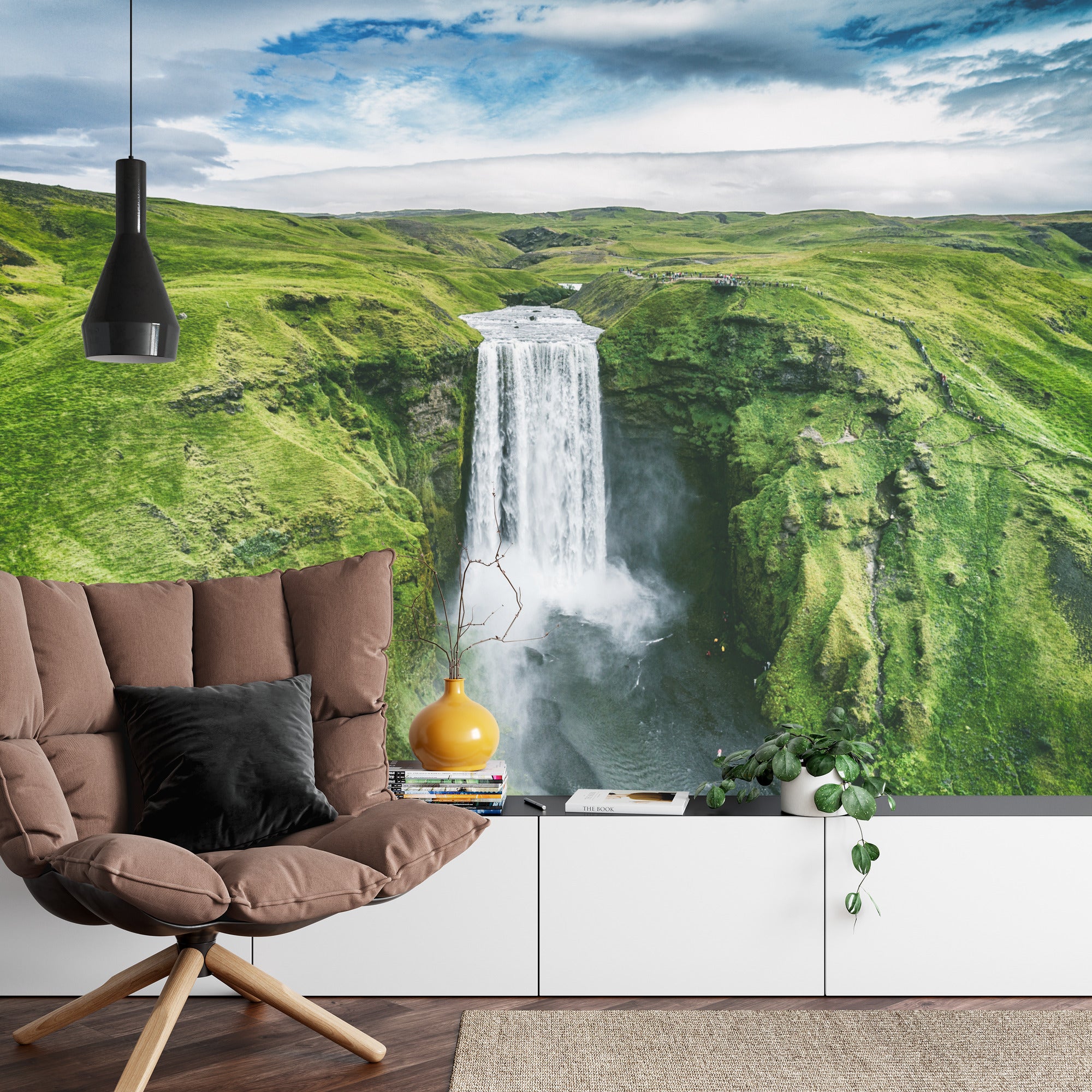 Fototapeta Widok Z Lotu Ptaka Na Wodospad 3D