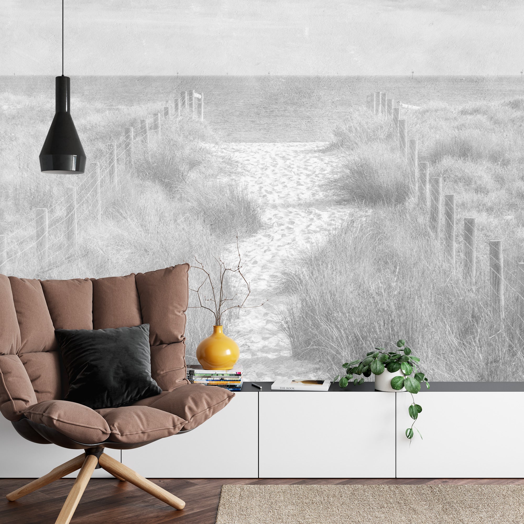 Fototapeta Chodźmy Na Beach Faded Vintage Black &amp; White