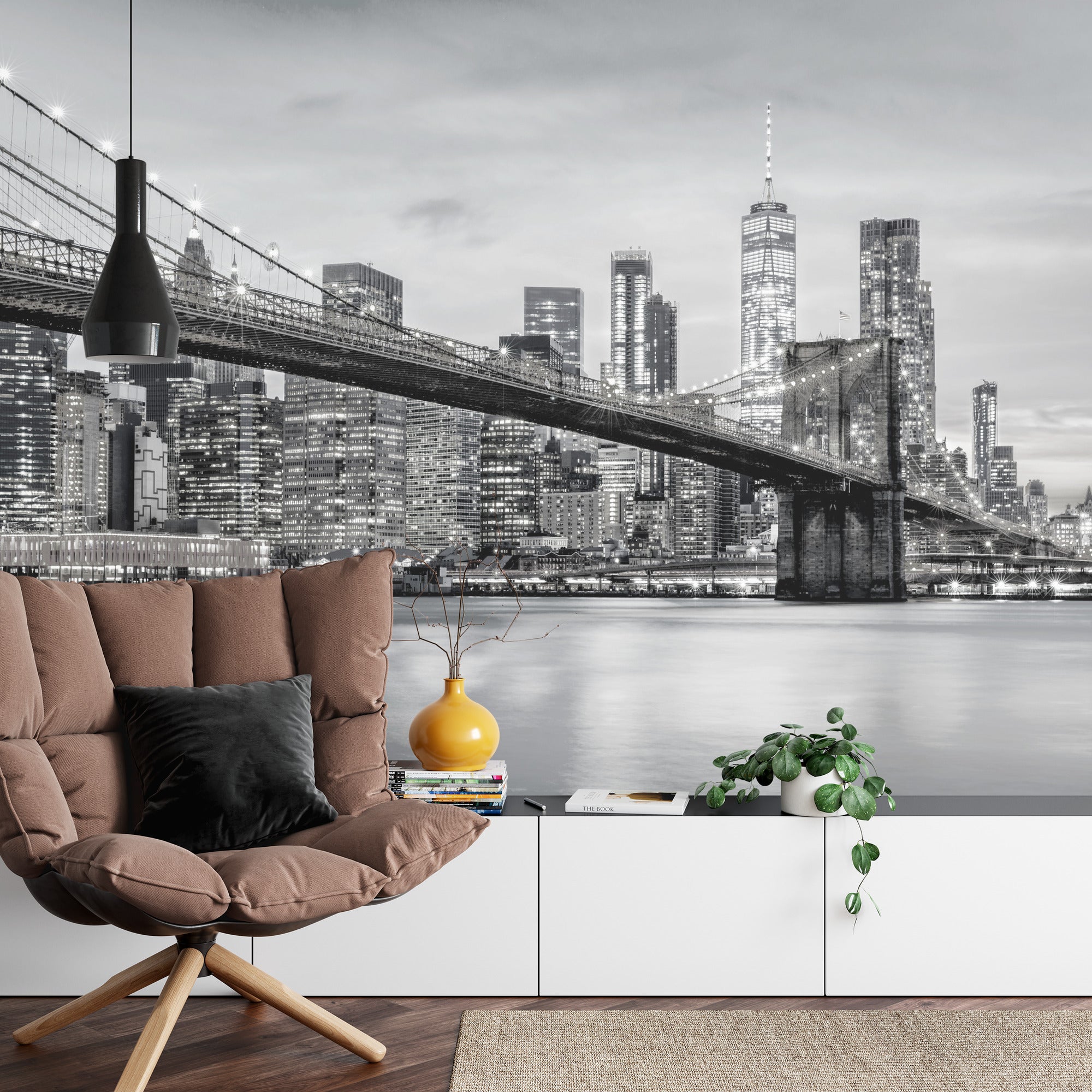 Fototapeta Brooklyn Bridge Nyc W Czerni I Bieli