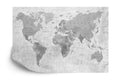 Fototapeta Mapa Świata Teksturowanej Monochromatyczne