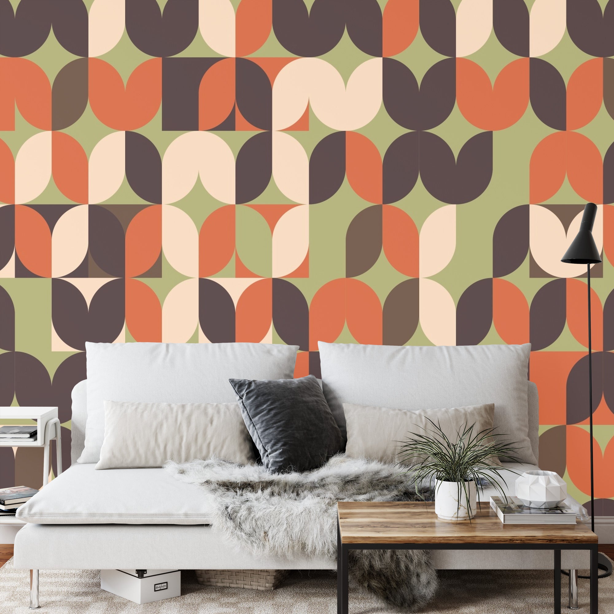 Fototapeta Geometryczne Wzory Retro