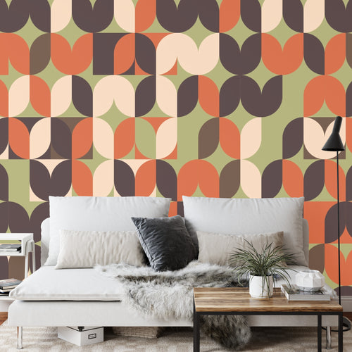 Fototapeta Geometryczne Wzory Retro