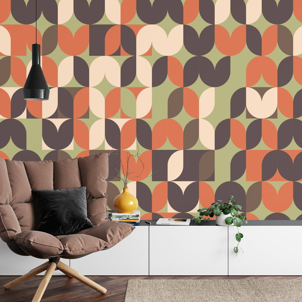 Fototapeta Geometryczne Wzory Retro