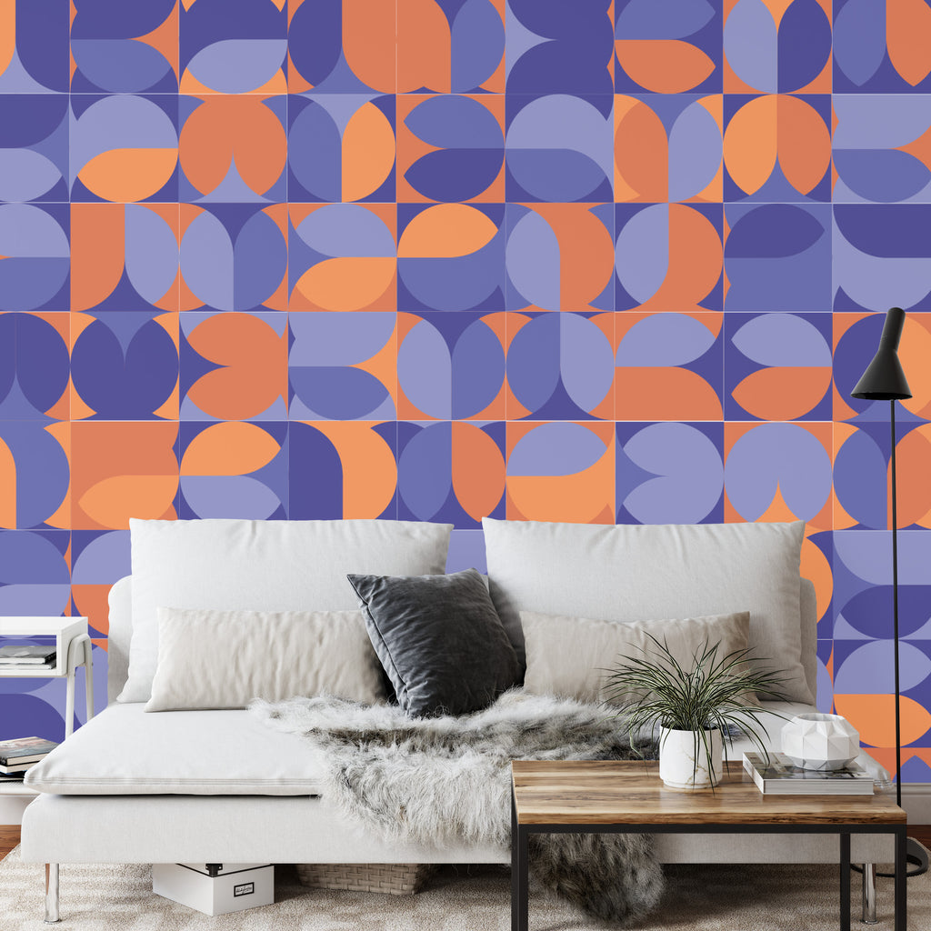 Fototapeta Retro Geometryczne Kółka