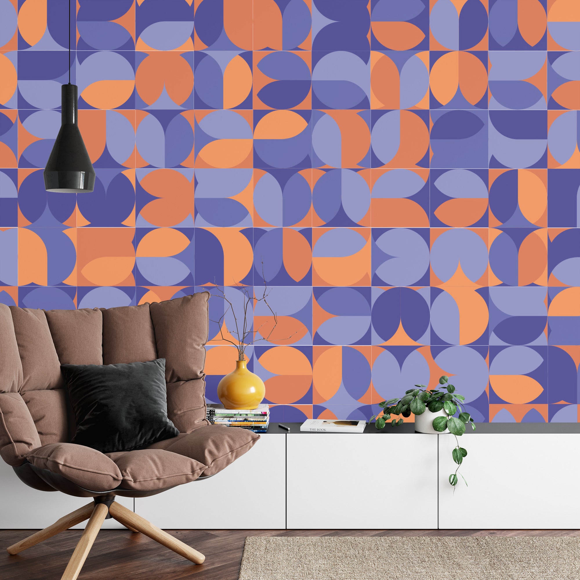 Fototapeta Retro Geometryczne Kółka