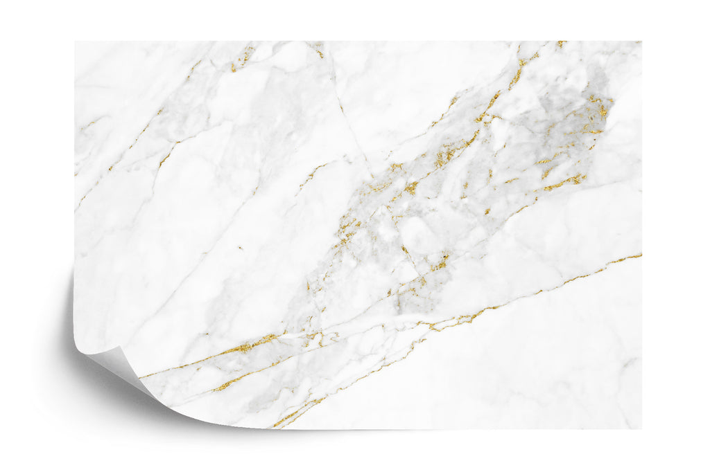 Fototapeta White Gold Marble Texture Pattern Background With High Resolution Design For Cover Book Or Brochure, Poster, Wallpaper Background Or Realistic Business