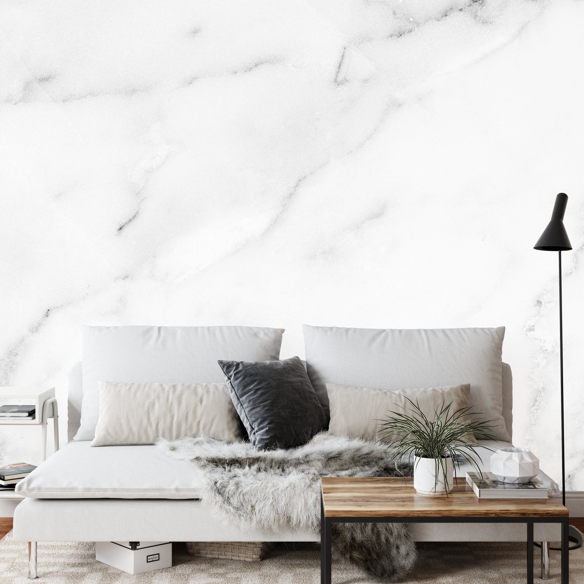 Fototapeta Marble Granite White Background Wall Surface Black Pattern Graphic Abstract Light Elegant Black For Do Floor Ceramic Counter Texture Stone Slab Smooth Tile Gray Silver Natural For Interior Decoration.