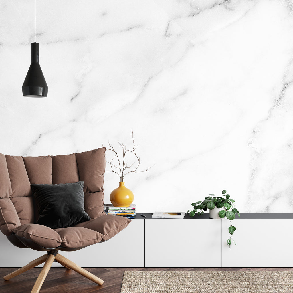 Fototapeta Marble Granite White Background Wall Surface Black Pattern Graphic Abstract Light Elegant Black For Do Floor Ceramic Counter Texture Stone Slab Smooth Tile Gray Silver Natural For Interior Decoration.