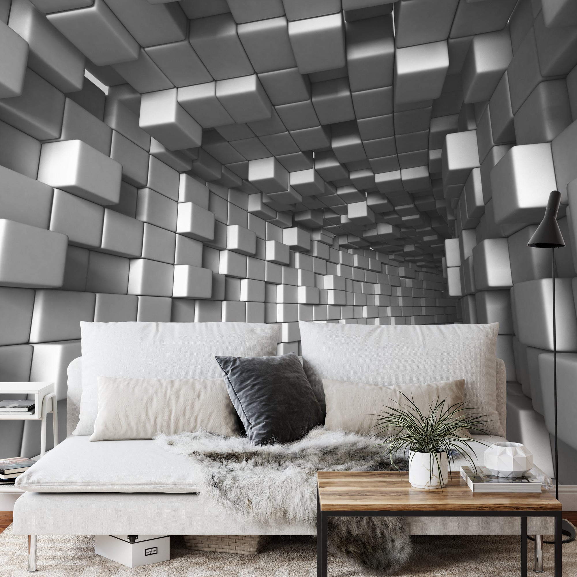 Fototapeta Abstract Architecture Tunnel With Light Background