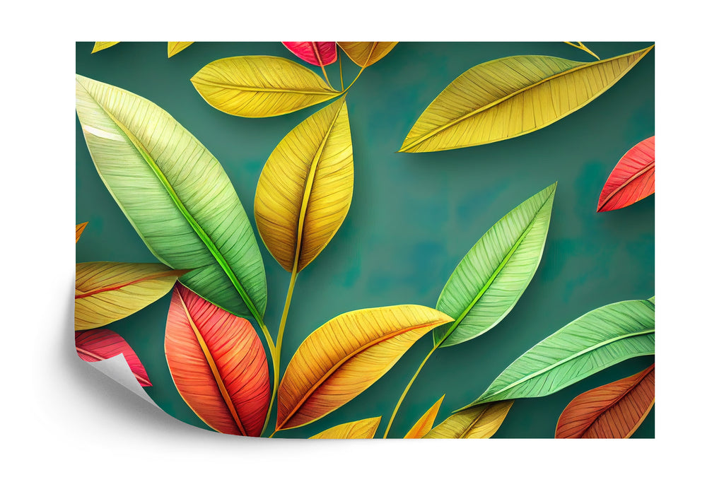 Fototapeta Tropikalne Drzewa I Liście 3D
