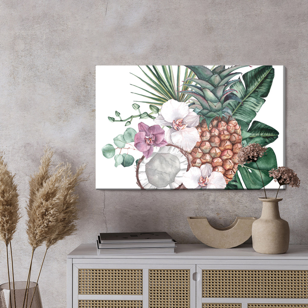 Obraz Na Płótnie Tropikalne Owoce I Orchidee
