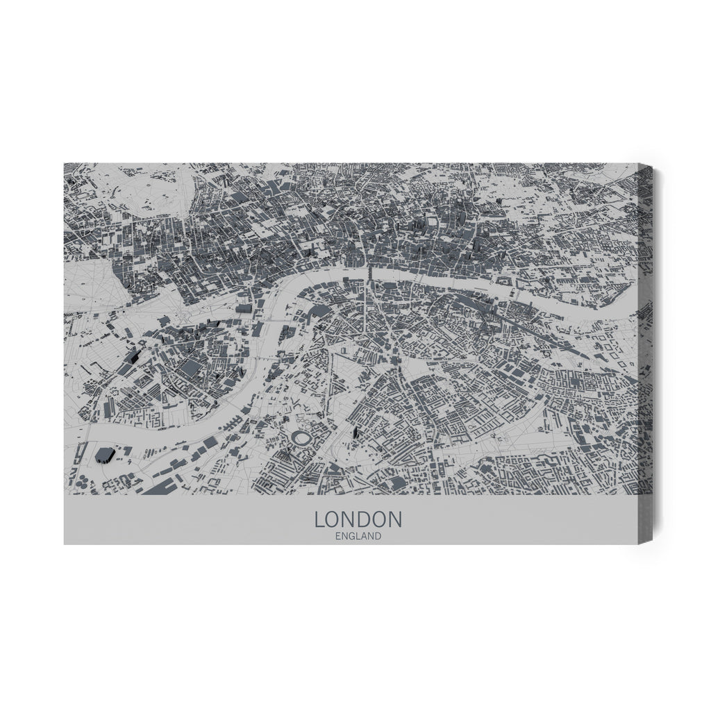 Obraz Na Płótnie Mapa Londynu