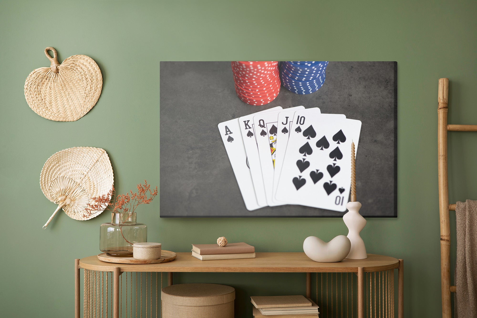 Obraz Na Płótnie Poker I Żetony