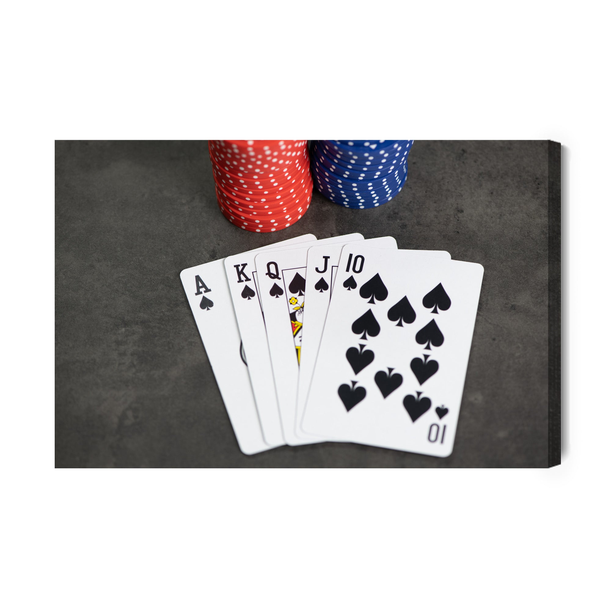 Obraz Na Płótnie Poker I Żetony