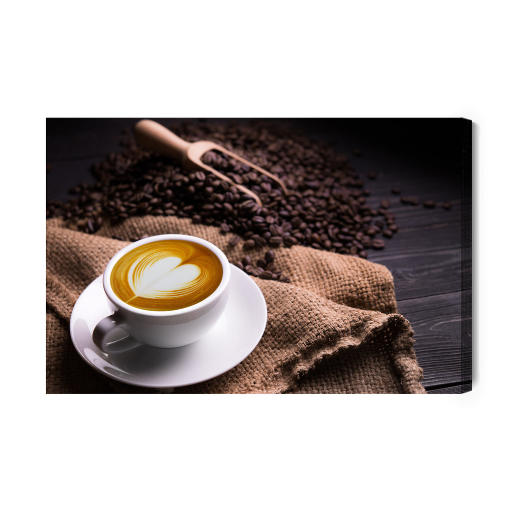 Obraz Na Płótnie Filiżanka Kawy Latte