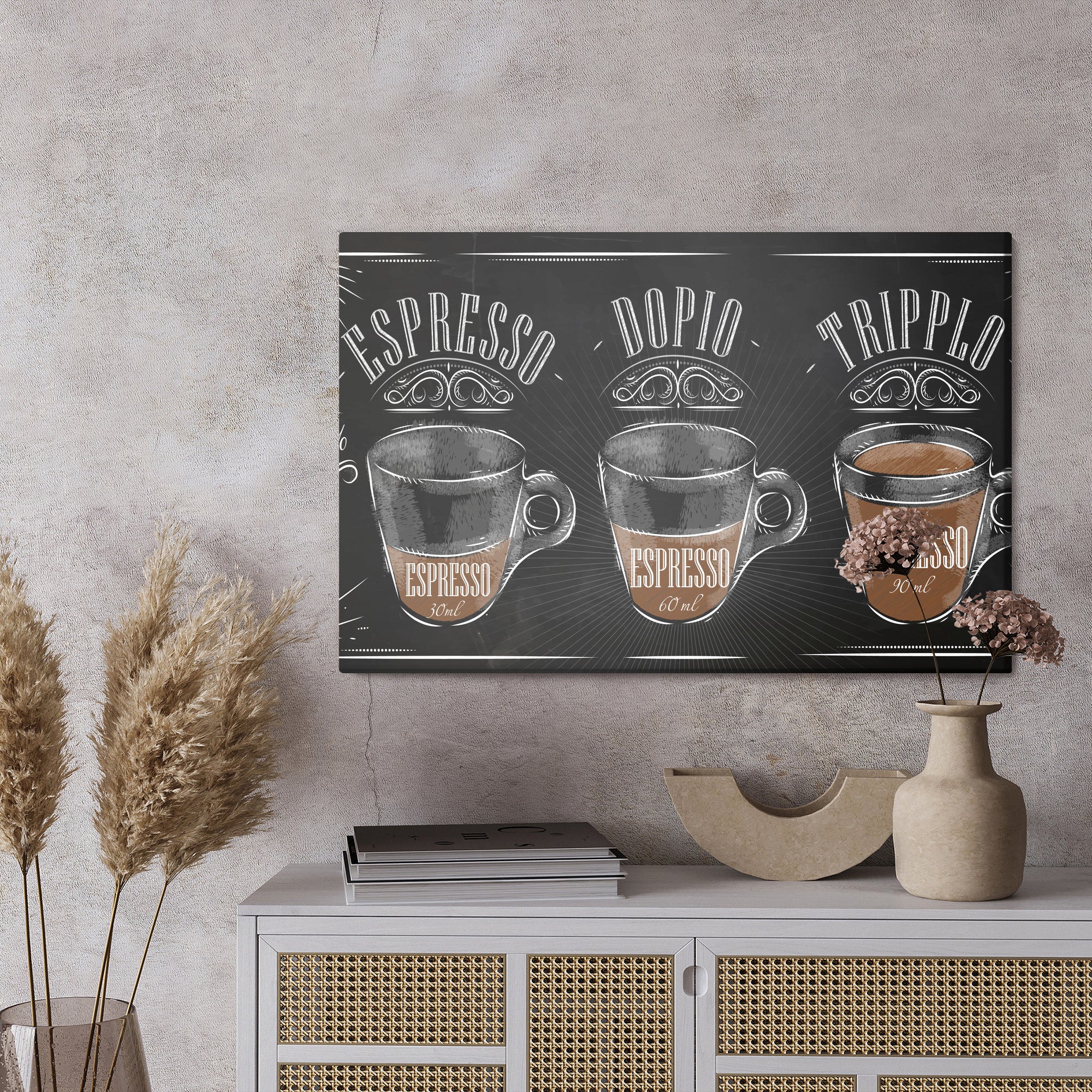 Obraz Na Płótnie Kawa Espresso W Stylu Vintage