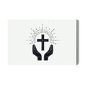 Obraz Na Płótnie Chrześcijańskie Logo