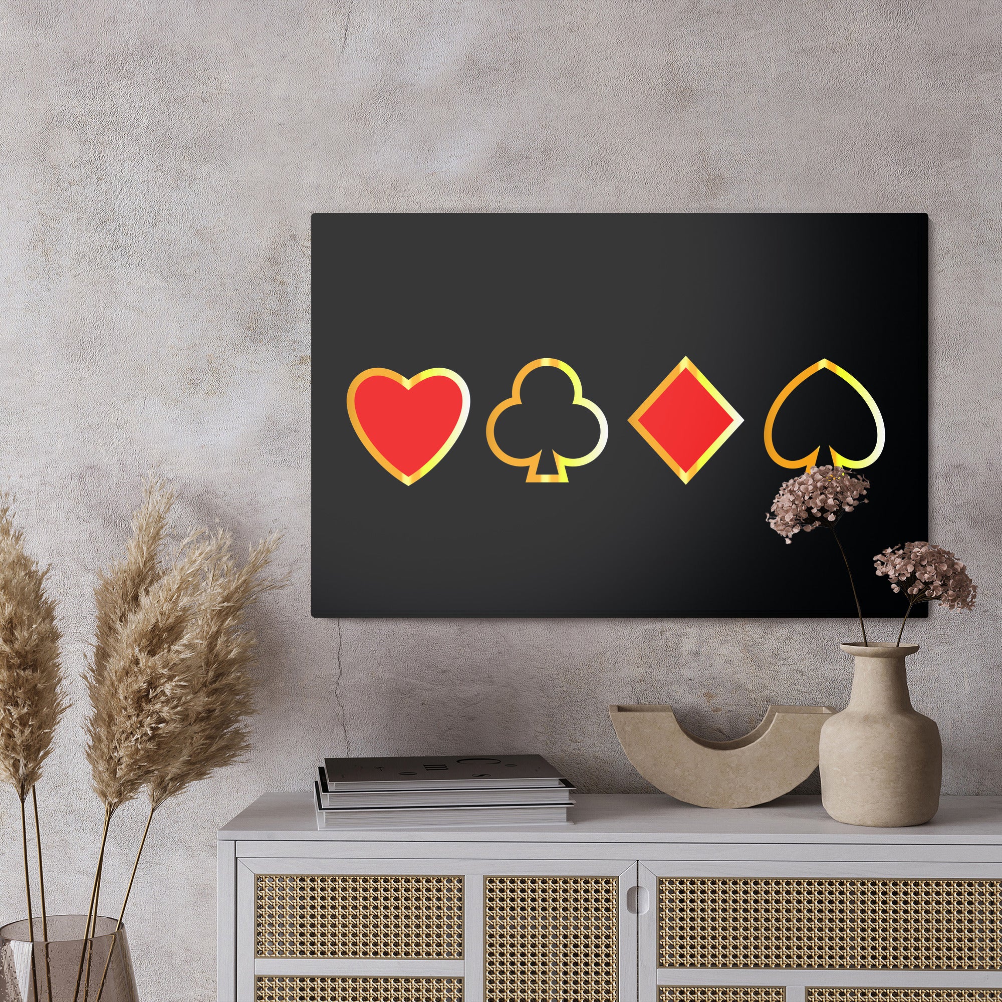 Obraz Na Płótnie Nowoczesne Symbole Kart