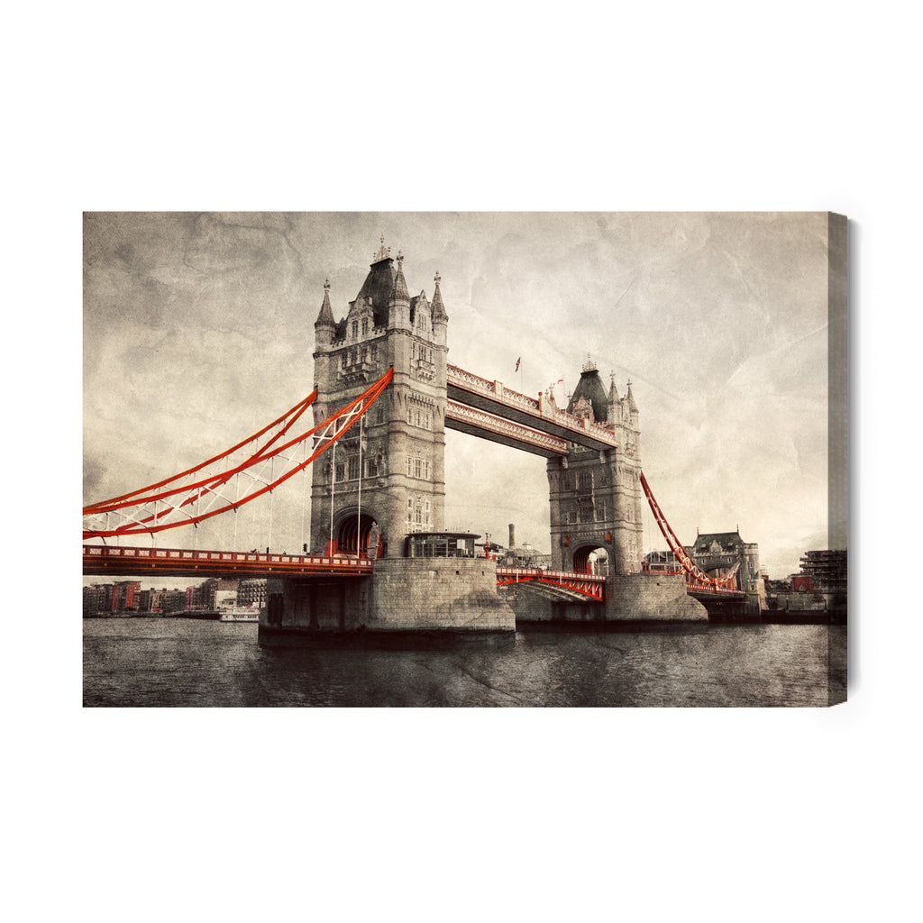 Obraz Na Płótnie Tower Bridge W Stylu Retro
