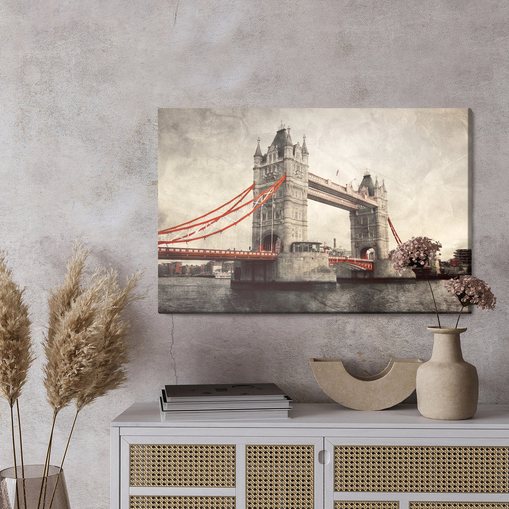 Obraz Na Płótnie Tower Bridge W Stylu Retro