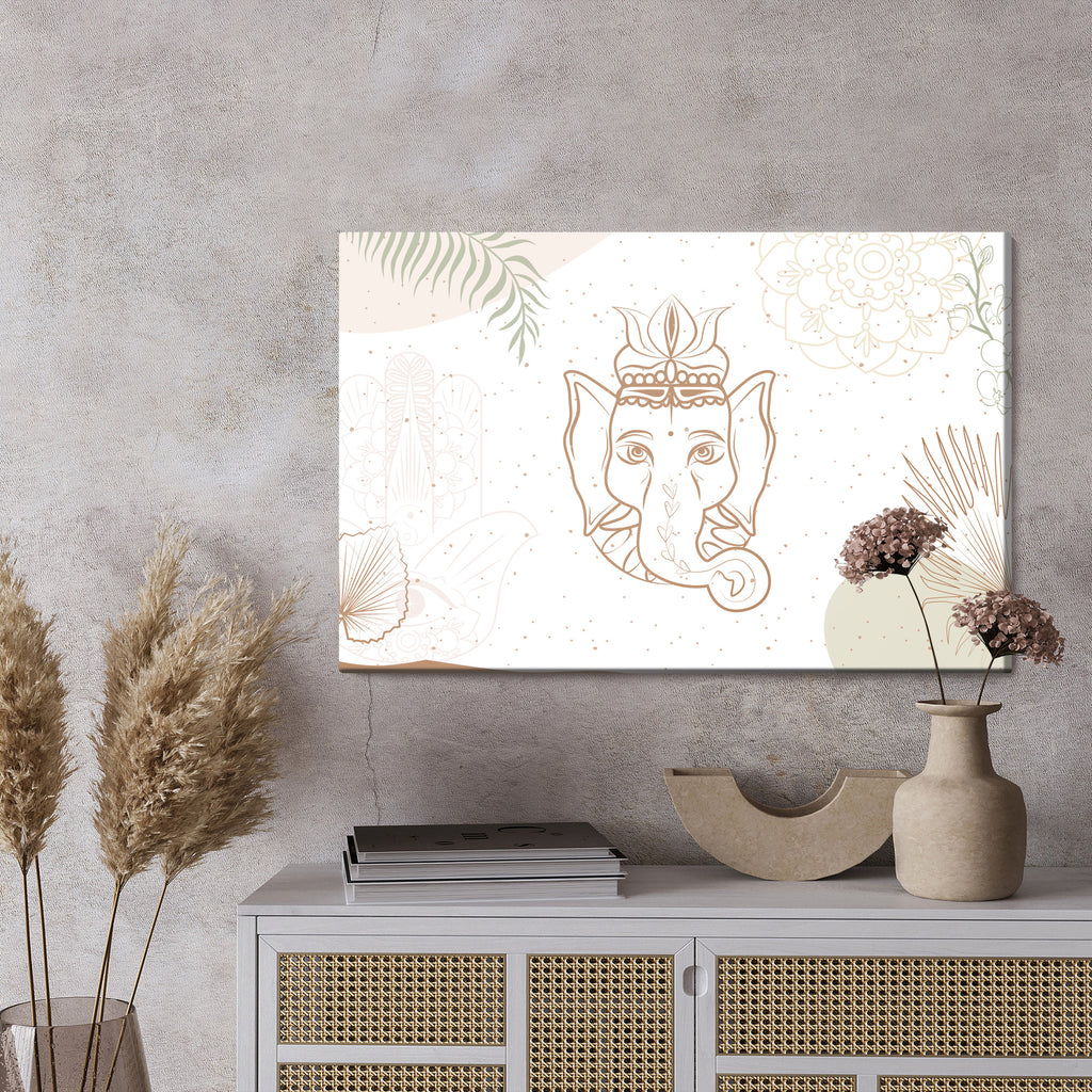 Obraz Na Płótnie Rysunek Ganesha