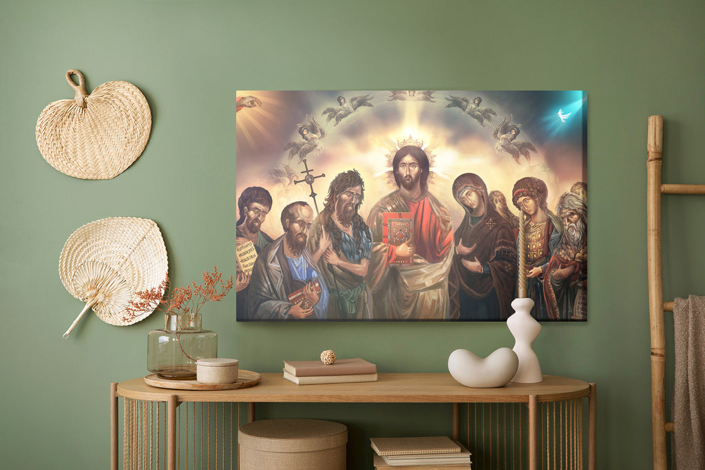 Obraz Na Płótnie Jezus Chrystus Otoczony Świętymi