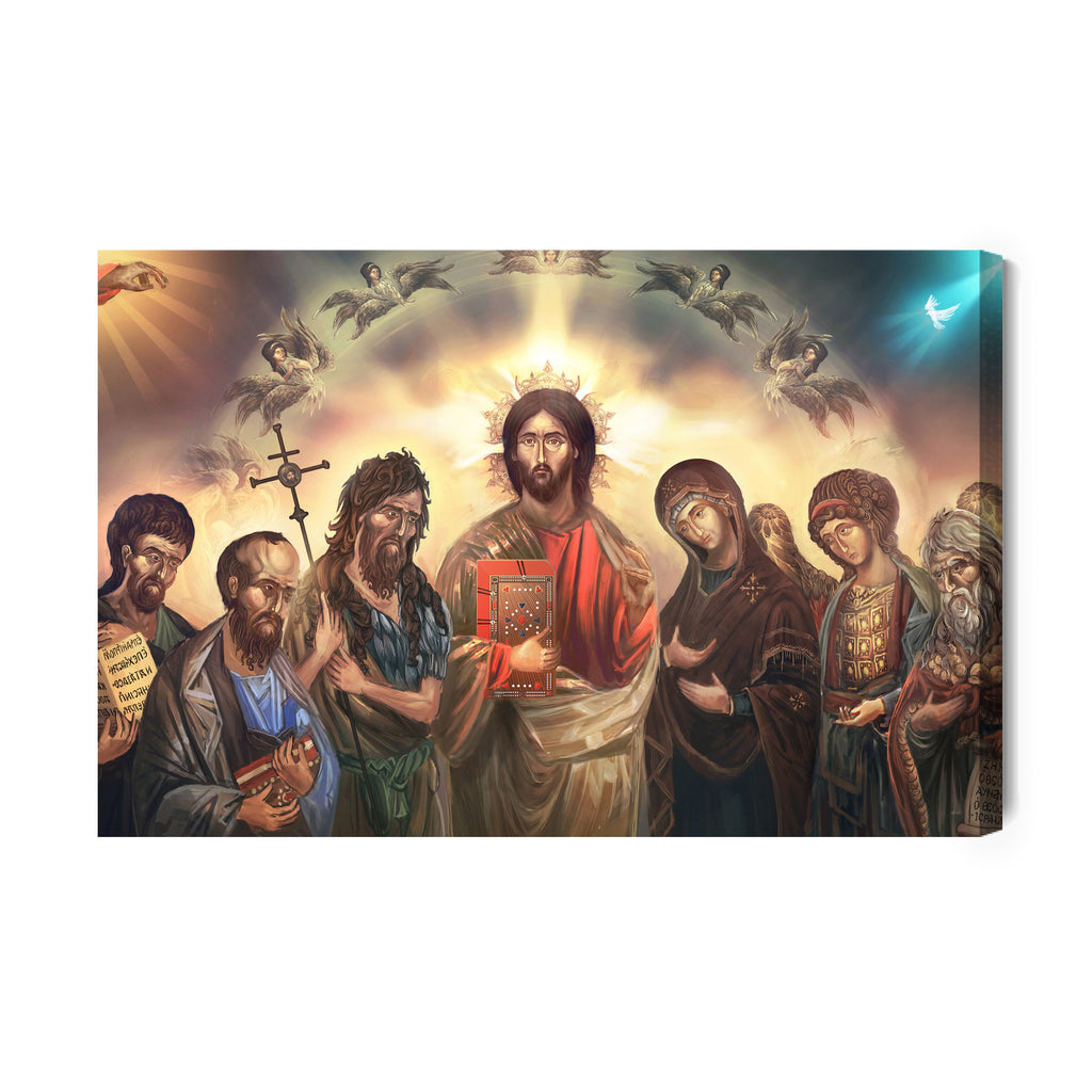 Obraz Na Płótnie Jezus Chrystus Otoczony Świętymi