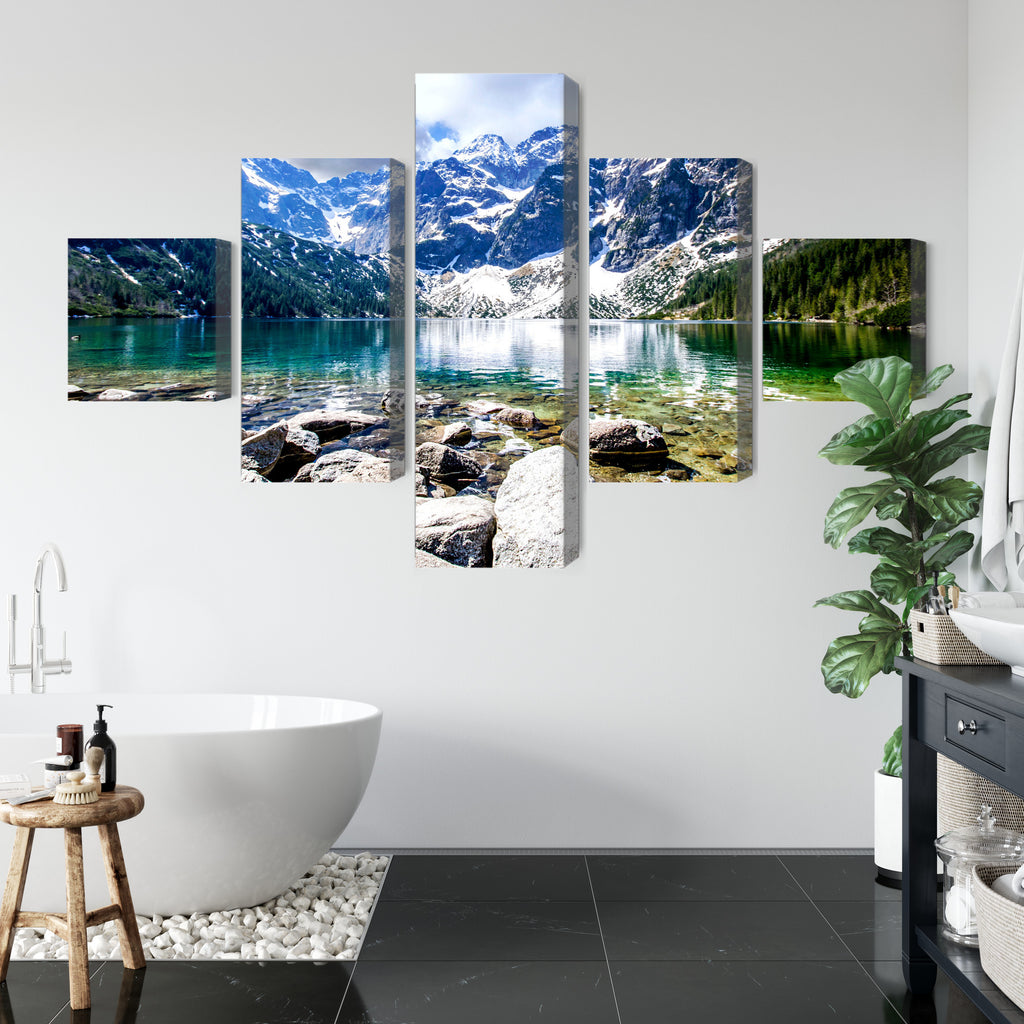 Obraz Wieloczęściowy Jezioro Morskie Oko 3D