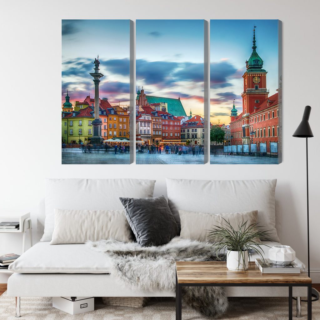 Obraz Wieloczęściowy Panorama Zamku Królewskiego W Warszawie