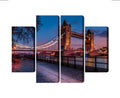 Obraz Wieloczęściowy Tower Bridge W Londynie O Zachodzie Słońca