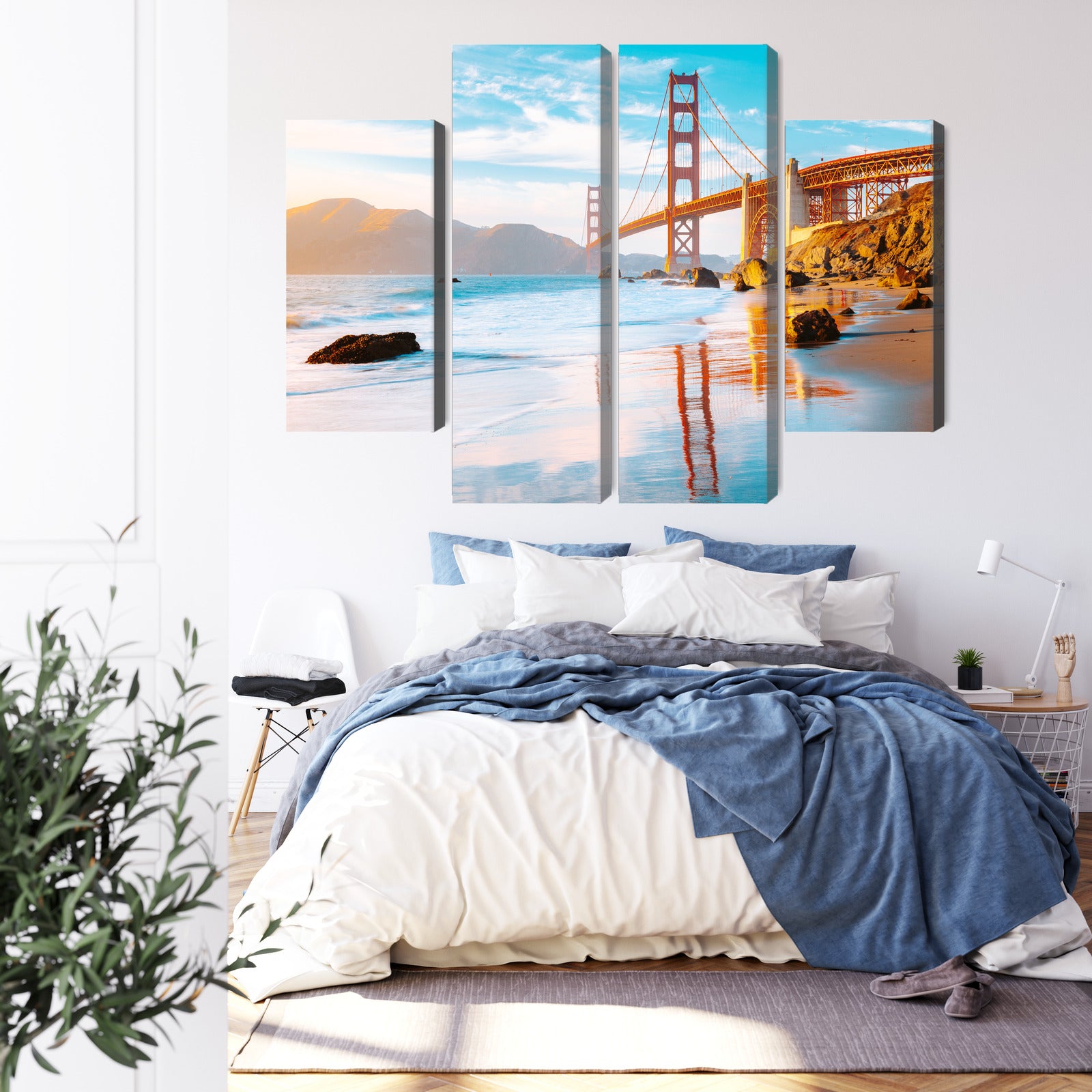 Obraz Wieloczęściowy Most Golden Gate W San Francisco