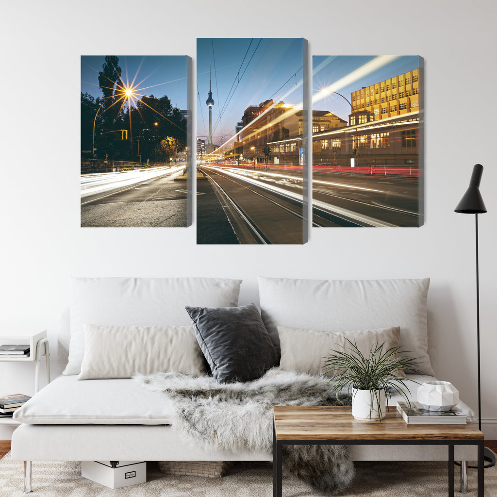 Obraz Wieloczęściowy Panoramiczny Widok Na Ulice Berlina