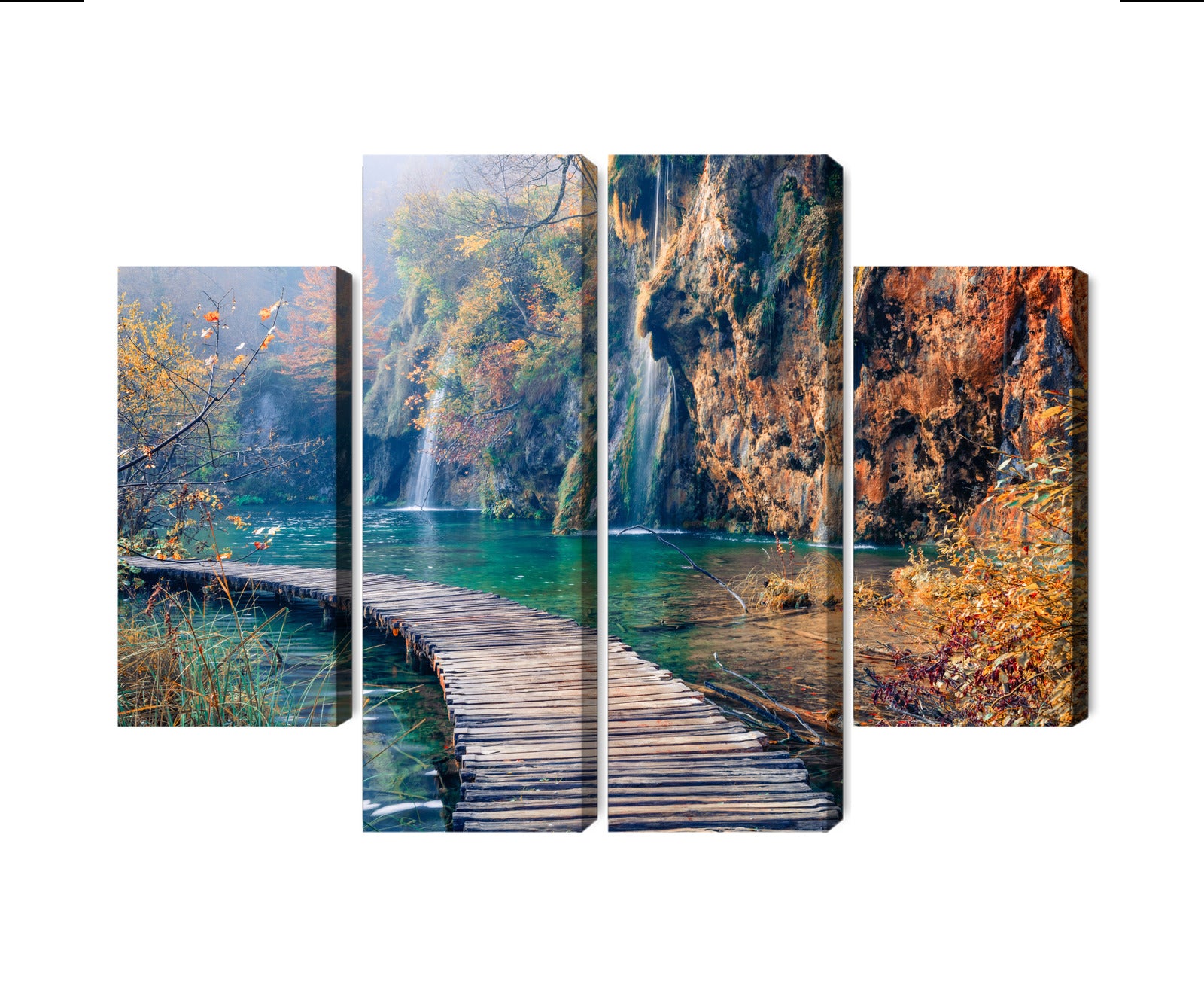 Obraz Wieloczęściowy Park Narodowy Jezior Plitwickich