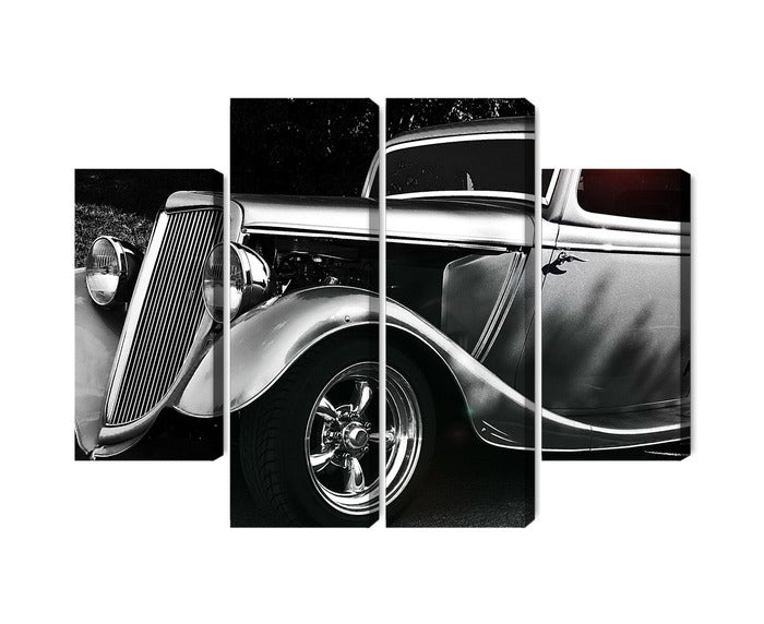 Obraz Wieloczęściowy Samochód Hot Rod W Stylu Vintage