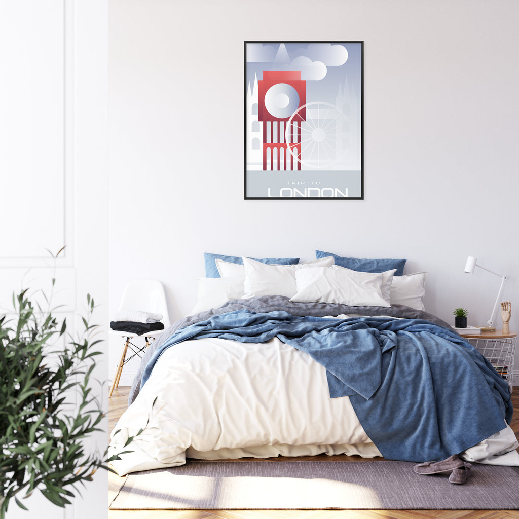Plakat Wycieczka Do Londynu Rama Aluminiowa Kolor Czarny