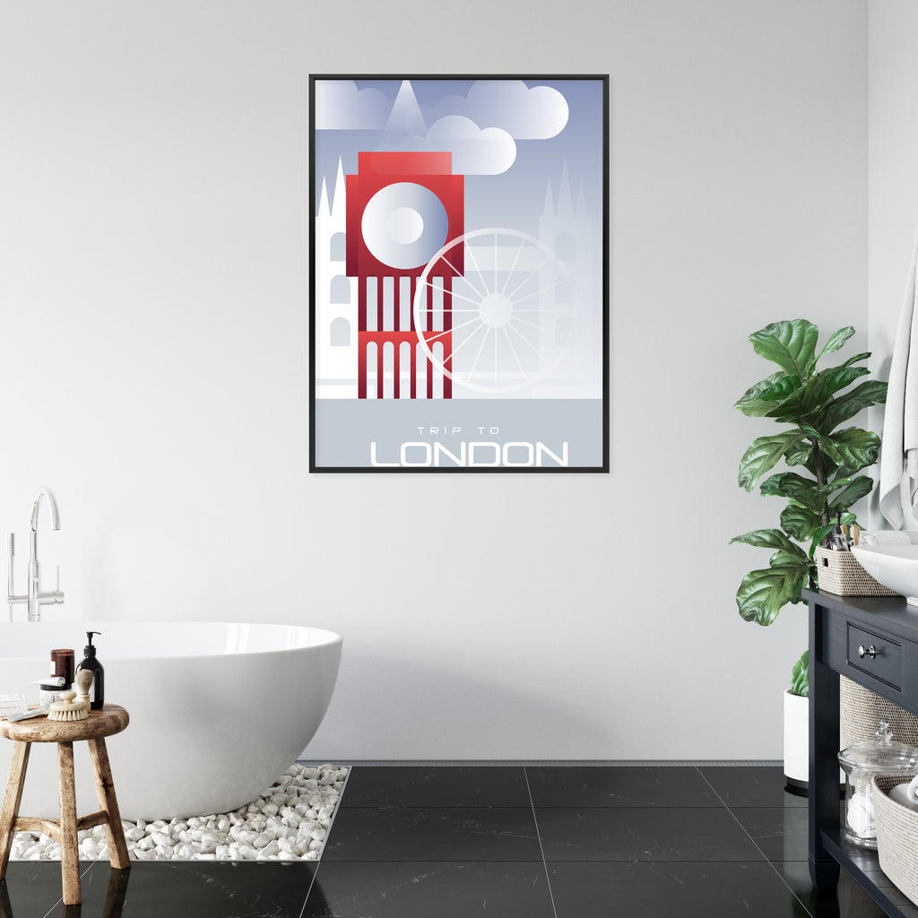 Plakat Wycieczka Do Londynu Rama Aluminiowa Kolor Czarny