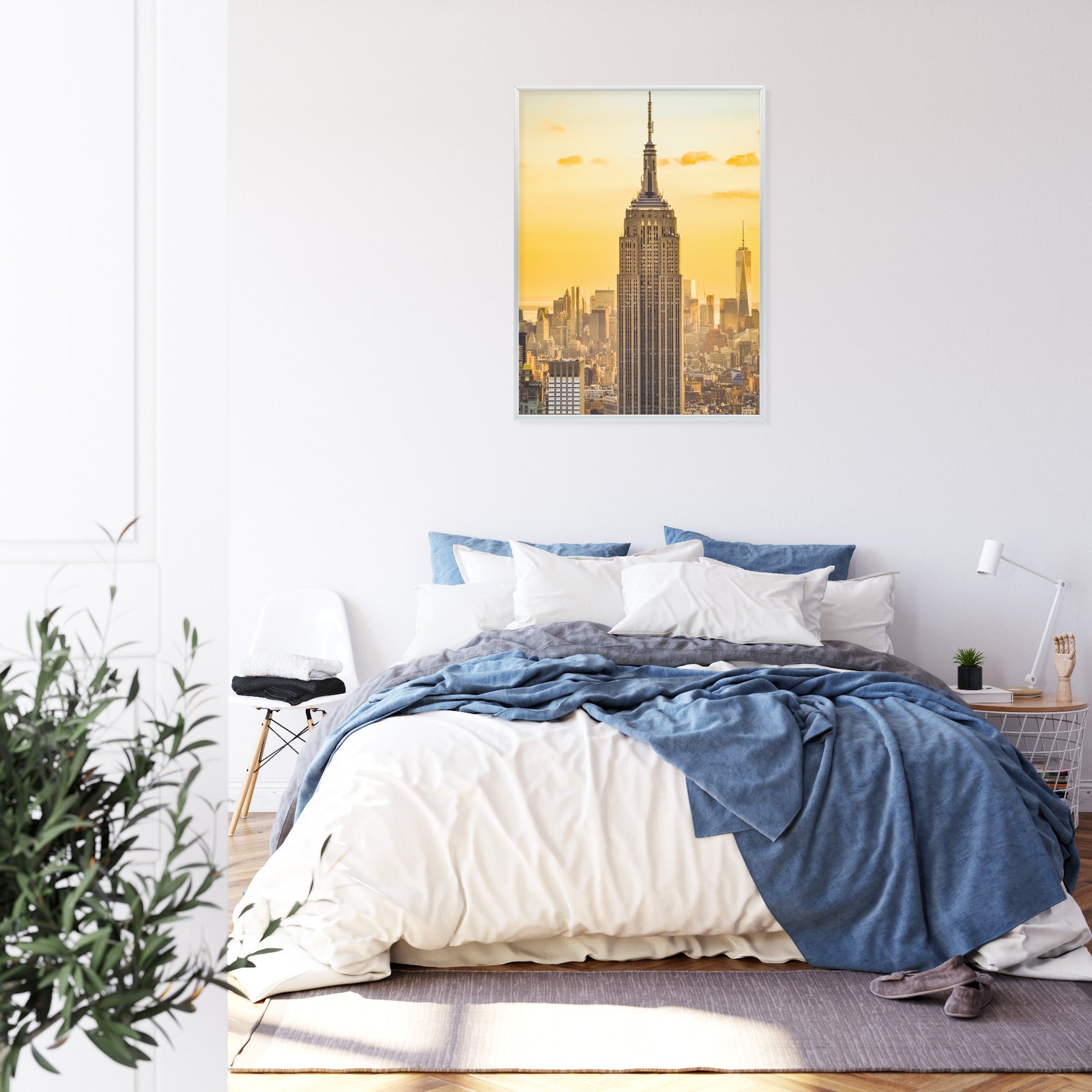 Plakat Nyc Top Of The Rock O Zachodzie Słońca Rama Aluminiowa Kolor Czarny