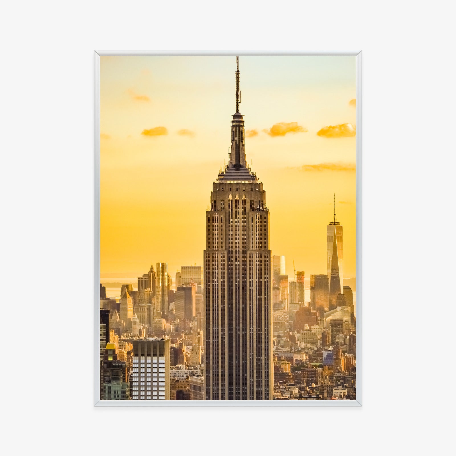 Plakat Nyc Top Of The Rock O Zachodzie Słońca Rama Aluminiowa Kolor Czarny