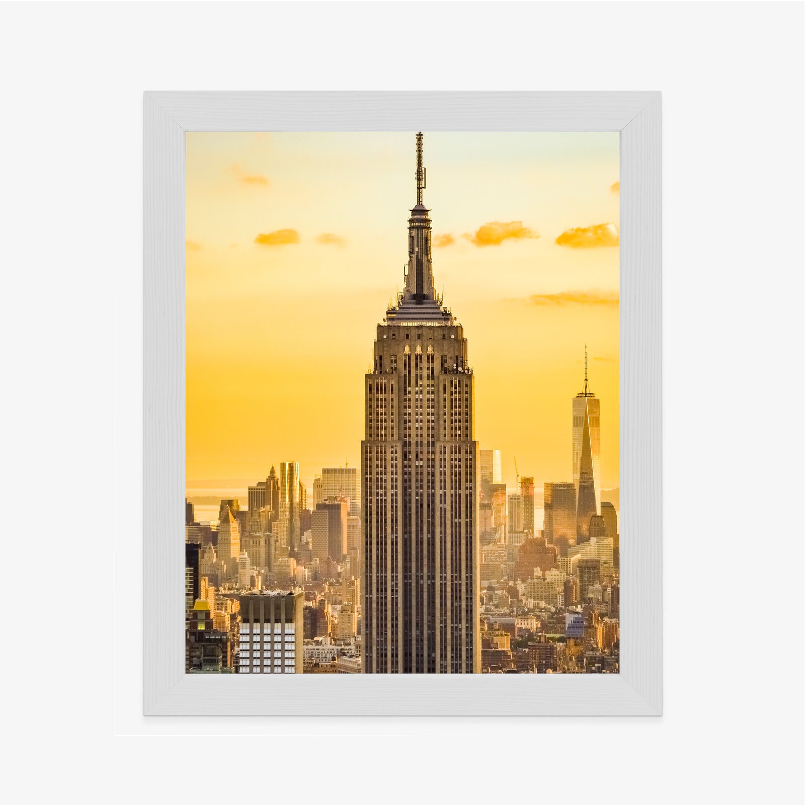 Plakat Nyc Top Of The Rock O Zachodzie Słońca Rama Aluminiowa Kolor Czarny