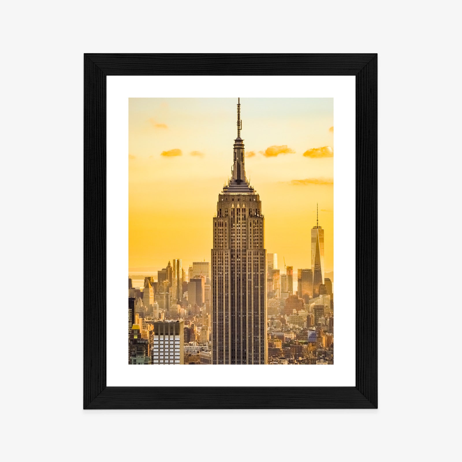 Plakat Nyc Top Of The Rock O Zachodzie Słońca Rama Aluminiowa Kolor Czarny