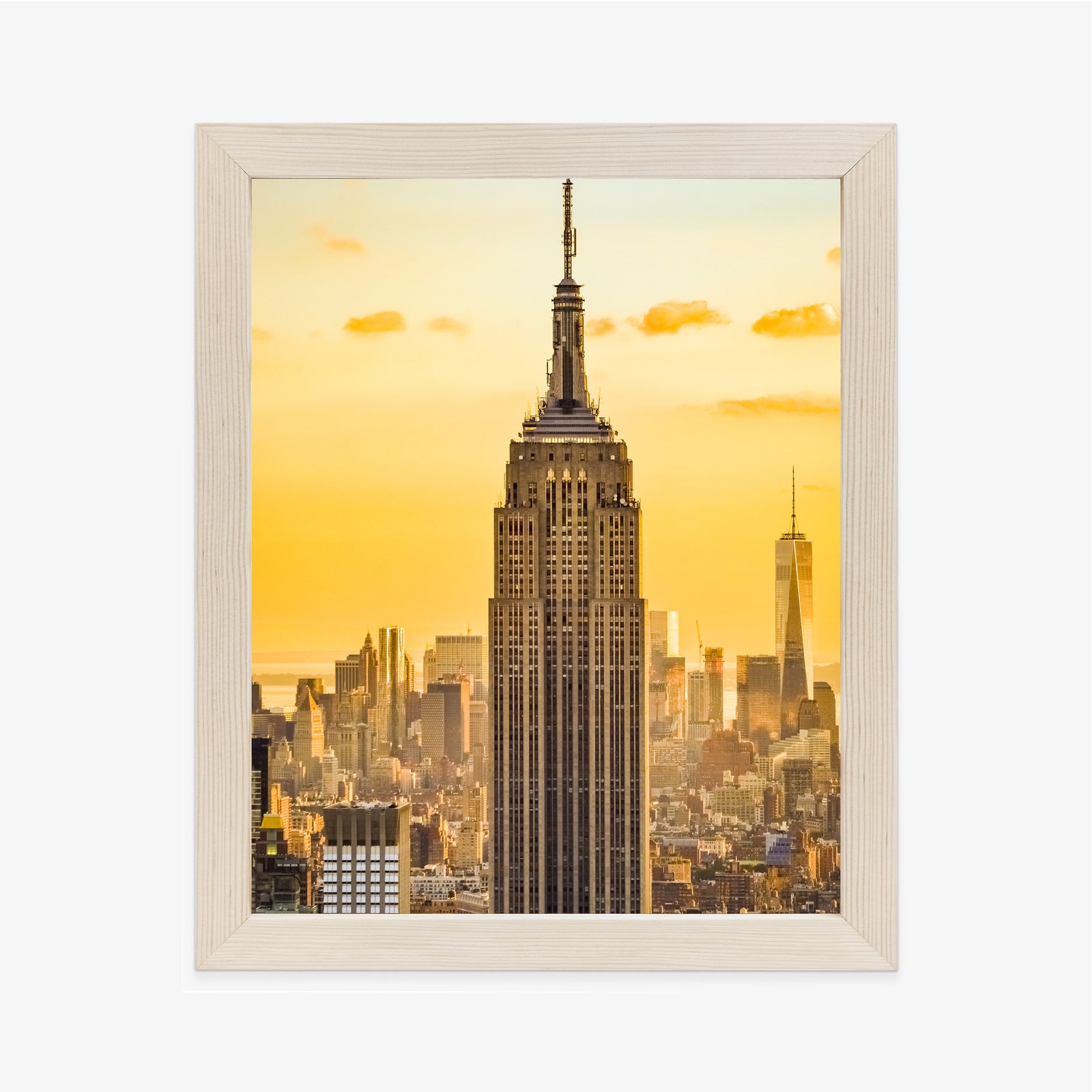 Plakat Nyc Top Of The Rock O Zachodzie Słońca Rama Aluminiowa Kolor Czarny