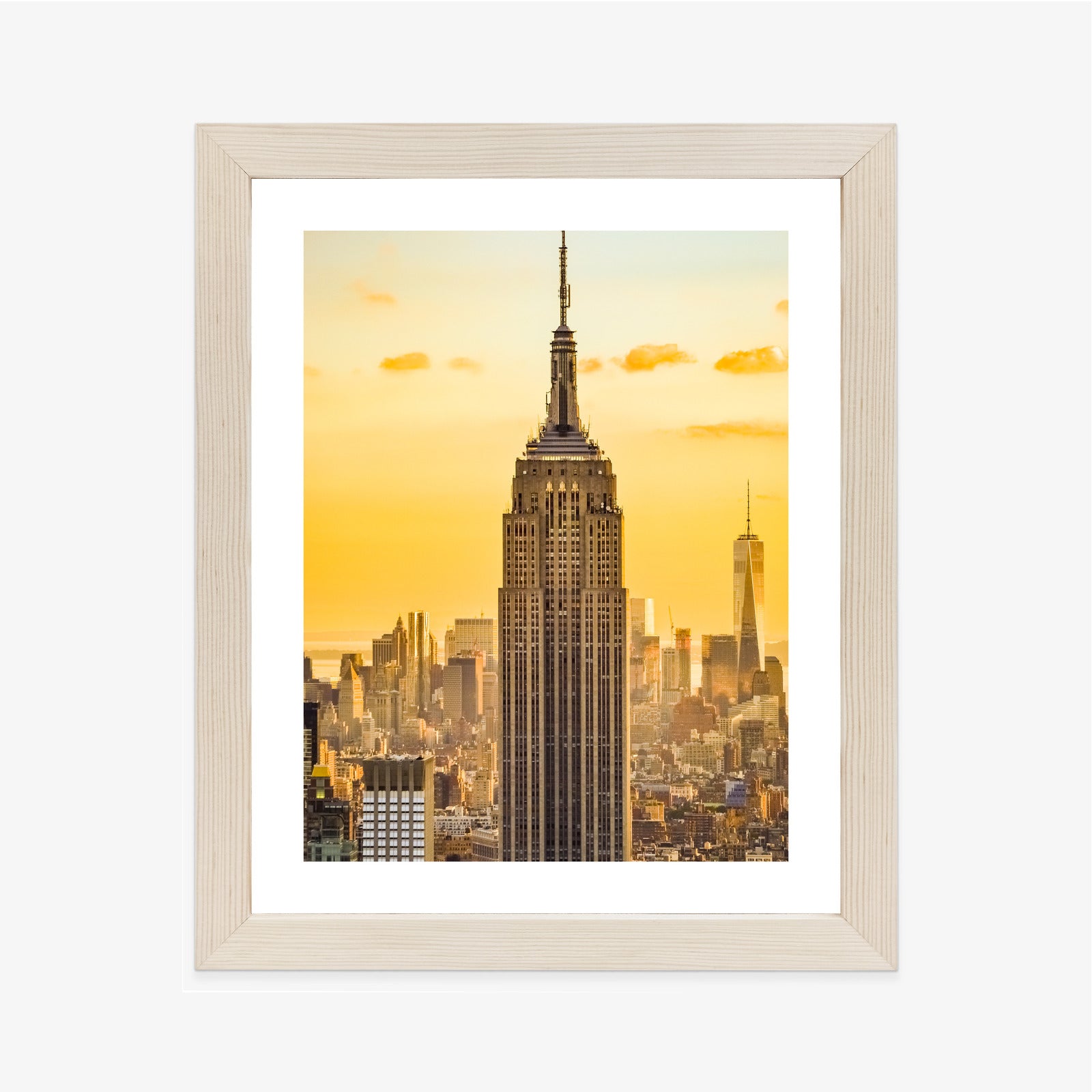 Plakat Nyc Top Of The Rock O Zachodzie Słońca Rama Aluminiowa Kolor Czarny