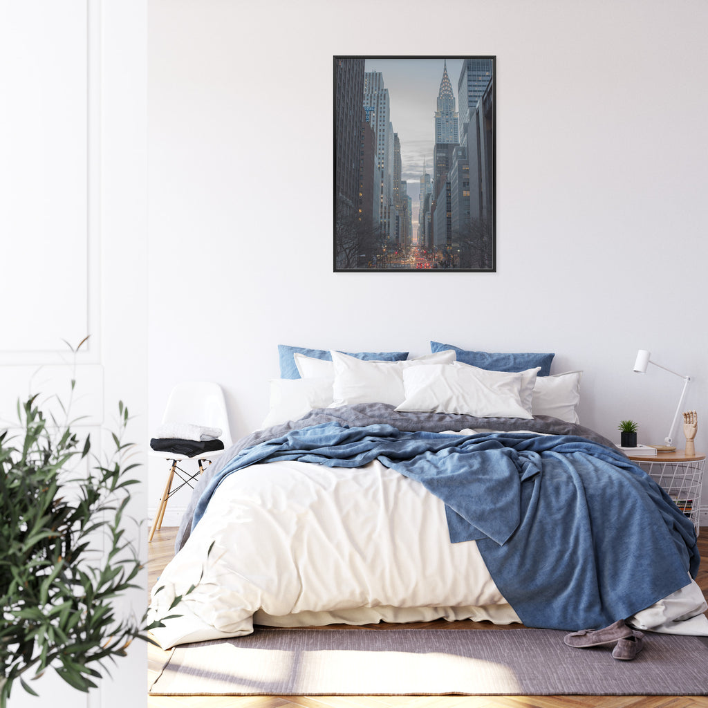 Plakat Widok Na Ulicę 42 Na Manhattanie Rama Aluminiowa Kolor Czarny